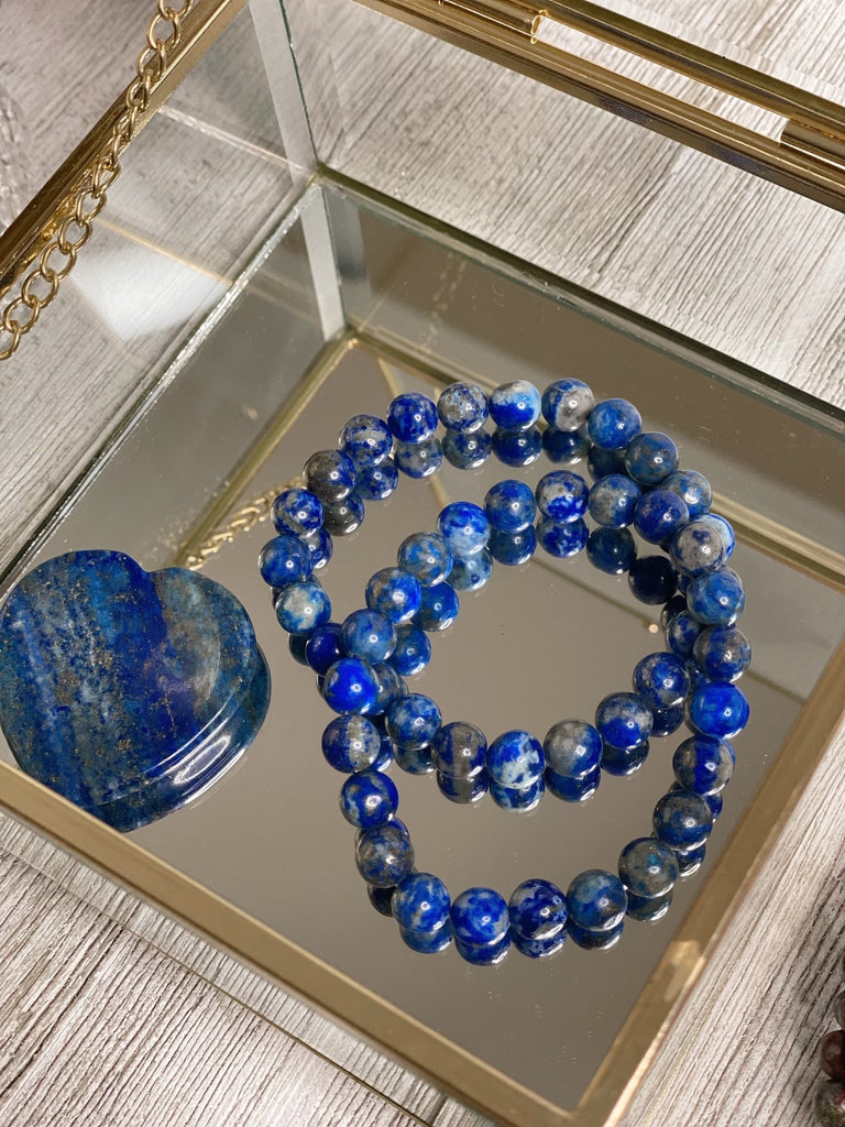 Lapis Lazuli Crystal Bracelets- Third Eye Activation, Wisdom & Divine Connection