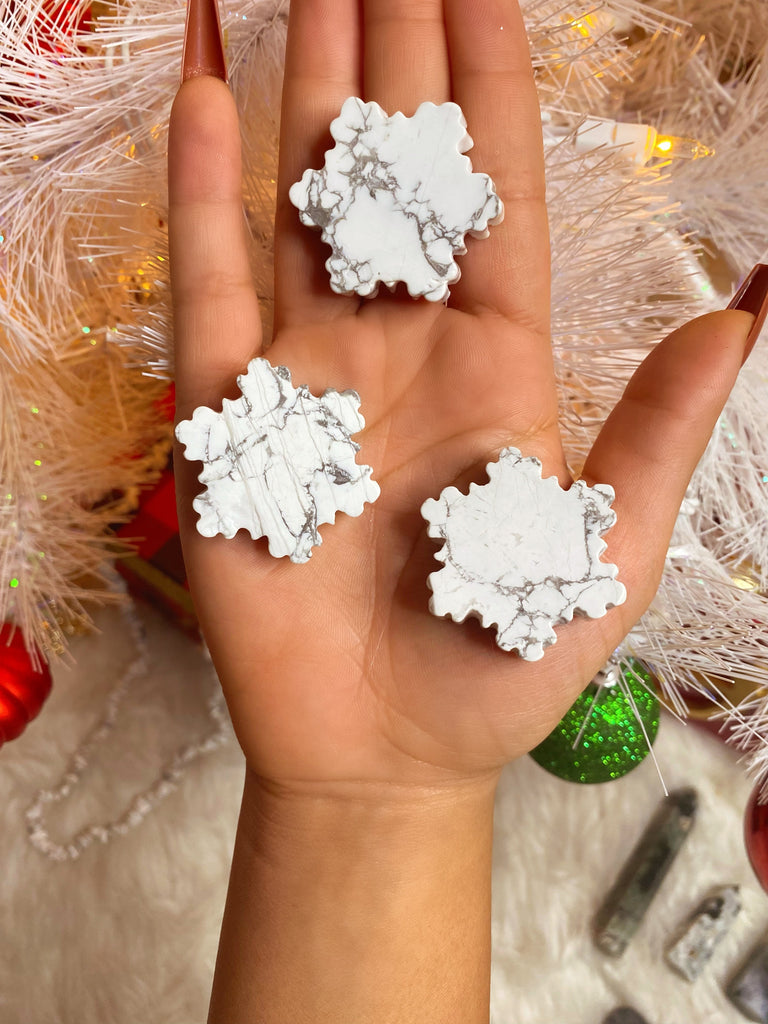 Howlite Crystal Snowflakes
