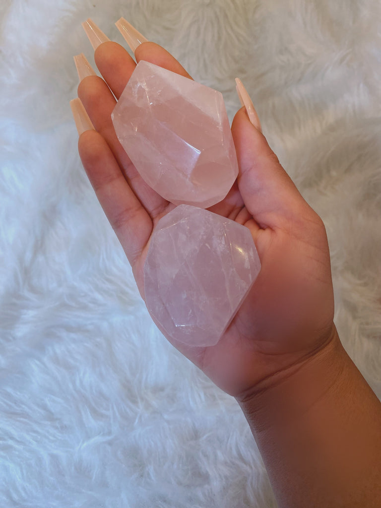 Rose Quartz Palm Stones